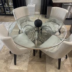 Dining Room Table & 4 Chairs HIGH END