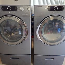 Samsung Front Load Washer And Electric Dryer 
