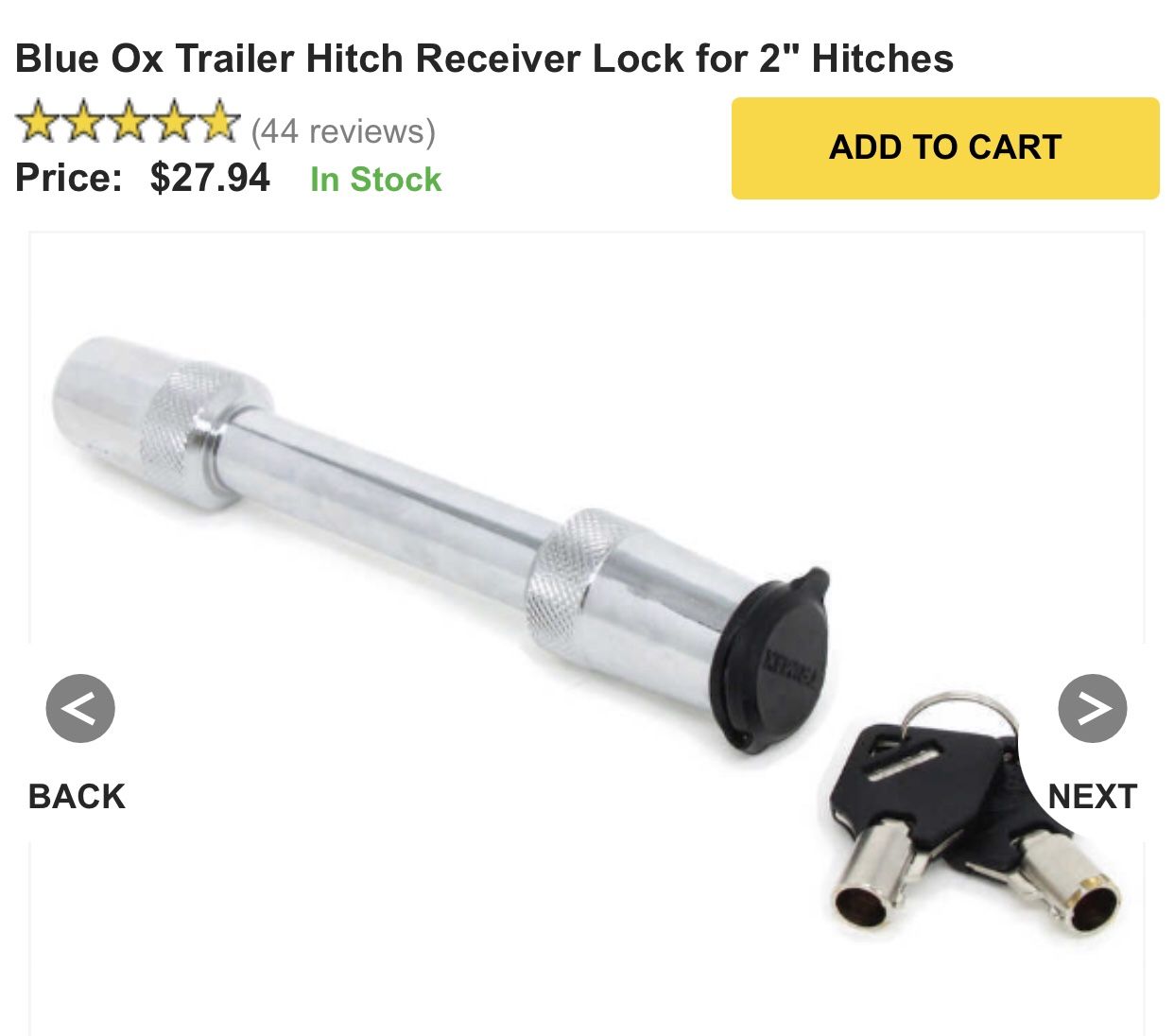 Trailer lock