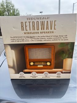 Retrowave wireless speaker with Bluetooth