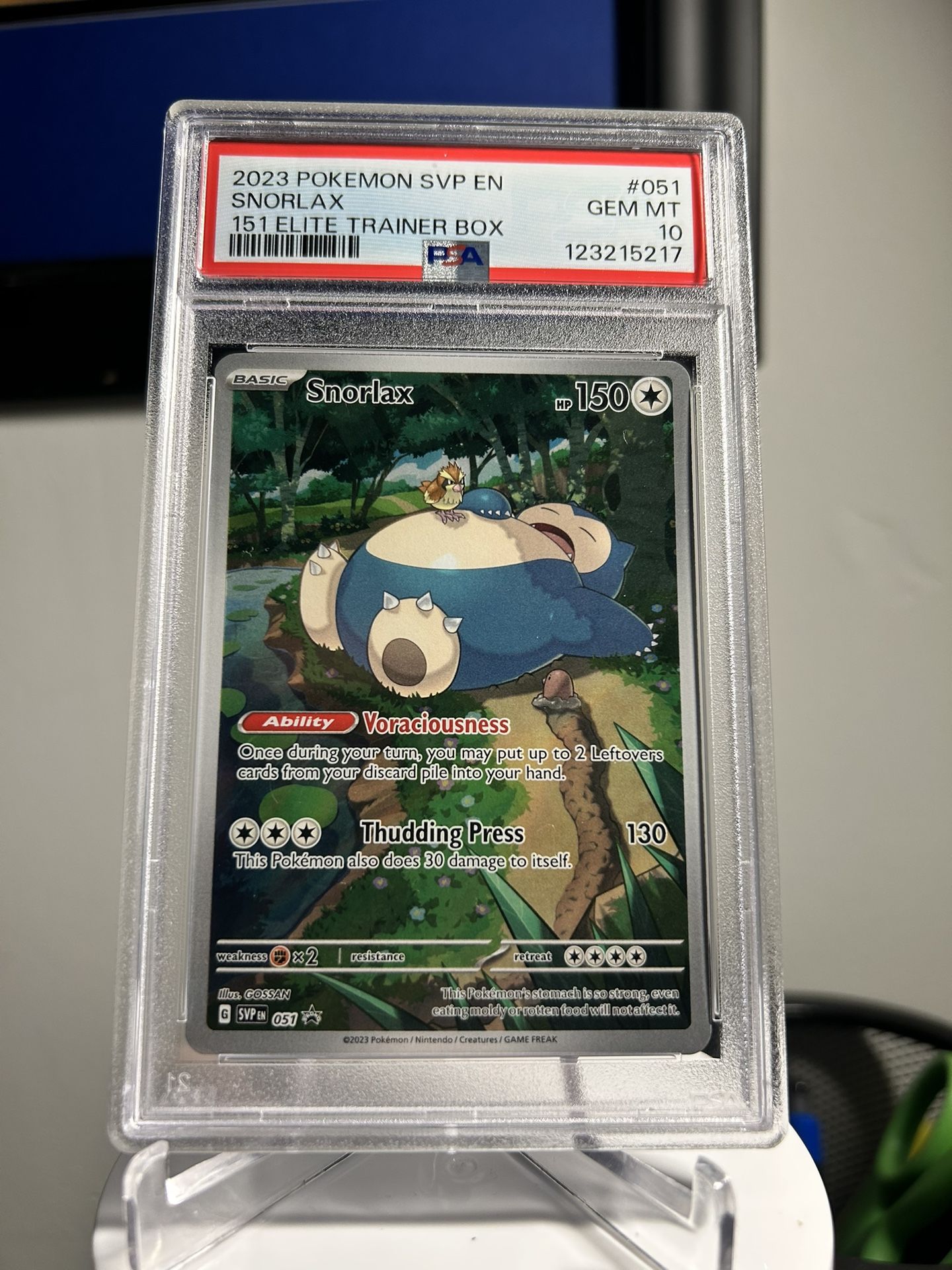 Pokemon 151 Snorlax Promo PSA 10