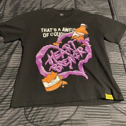 Black and purple THATS A AWFUL LOT OF COUGH SYRUP heartbreaker tee