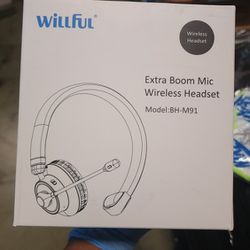Wireless Headset With Bluetooth