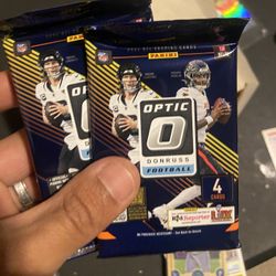 Football card lot prizms rookies shock prizms and more sealed donruss optic packs