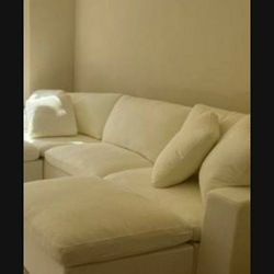 Off White couch With Chaise 