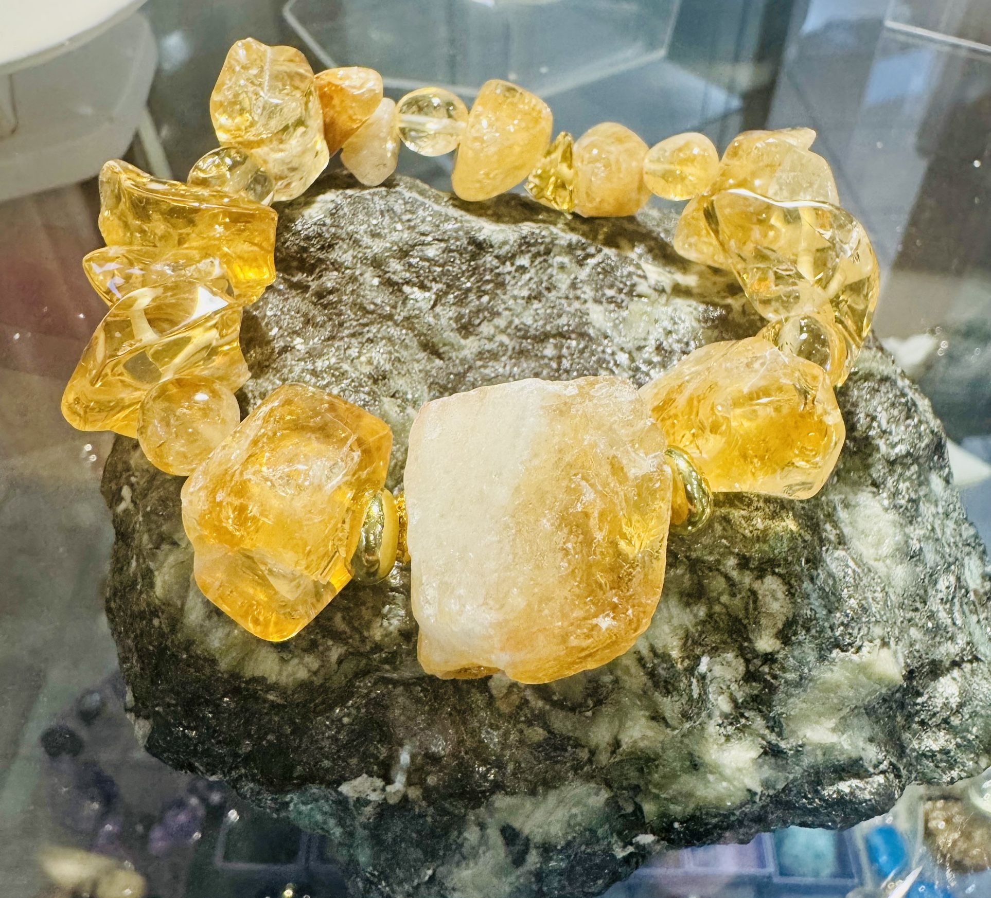 Handmade Citrine Quartz Bangle