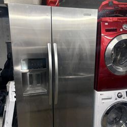 Kitchen Aid Refrigeration 36 Inch Wide Side By side Stainless Steel 