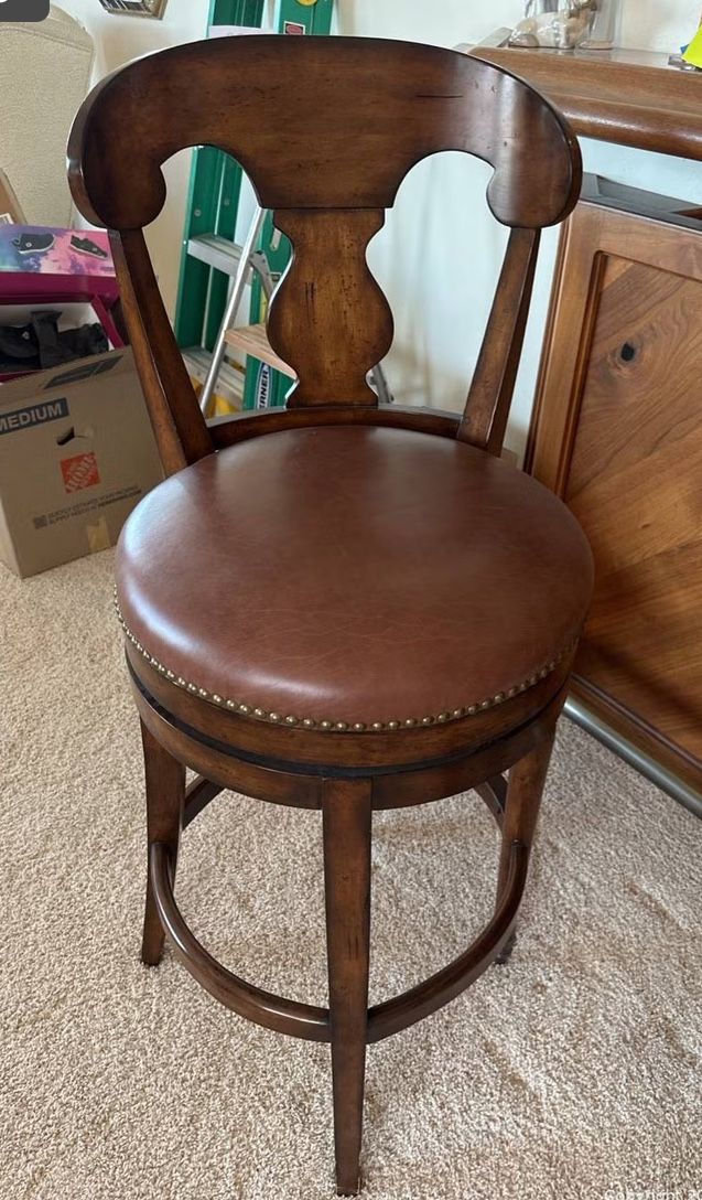 Swivel Upholstered Counter Stool