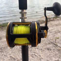  Preowned Penn Squall 50LD Reel & Preowned Penn Senator 6’6” 40-60Lb Rod 🔥 