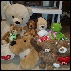 X10 NEW & LIKE NEW XL  46" TEDDY BEAR STUFFED ANIMAL FROG PLUSH TOY DOG PUPPY LOT