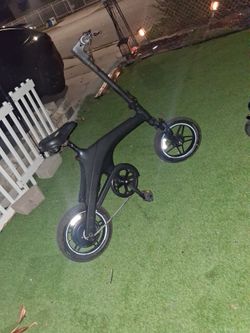 Black Folding Electric Bike