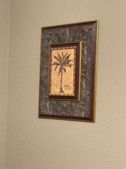 Tropical Palm Tree Framed Wall Art
