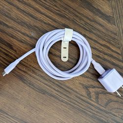 Anker USB C to USB C and Anker Nano Charger 30W Lilac Purple