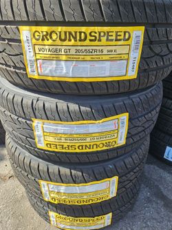 205-55-16 !!! GROUNDSPEED A/S !!! $250 LAS 4 LLANTAS MONTADAS Y BALANCEO INCLUIDO 👌
