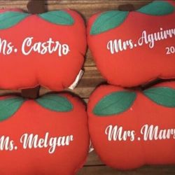 Personalized Apple Pillow. Perfect For Teacher Appreciation Week 