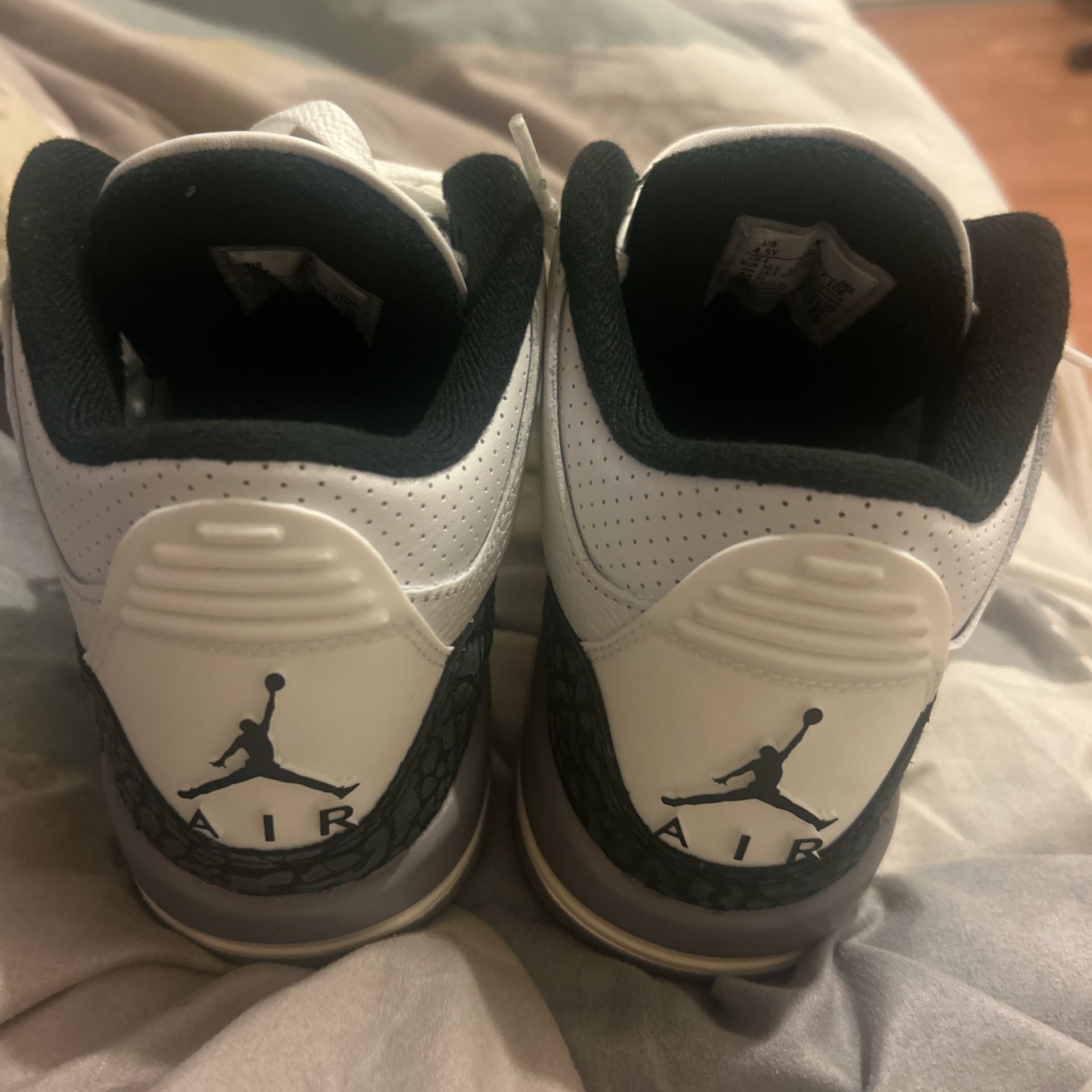 Jordan 3s  Grey Black And White Brand New 
