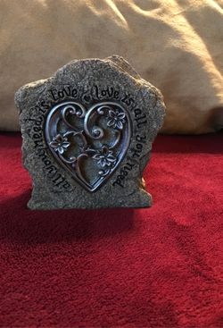 Hard plaster or rock made to look like rock figure 3x4