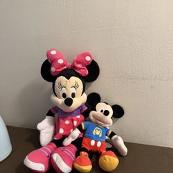 Plush Toys Mickey & Minnie