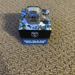 2001 MLS Cup San Jose Earthquakes Championship Ring w/ Box