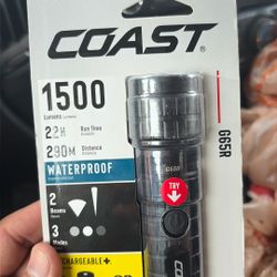 Recharge Coast Flashlight Waterproof 