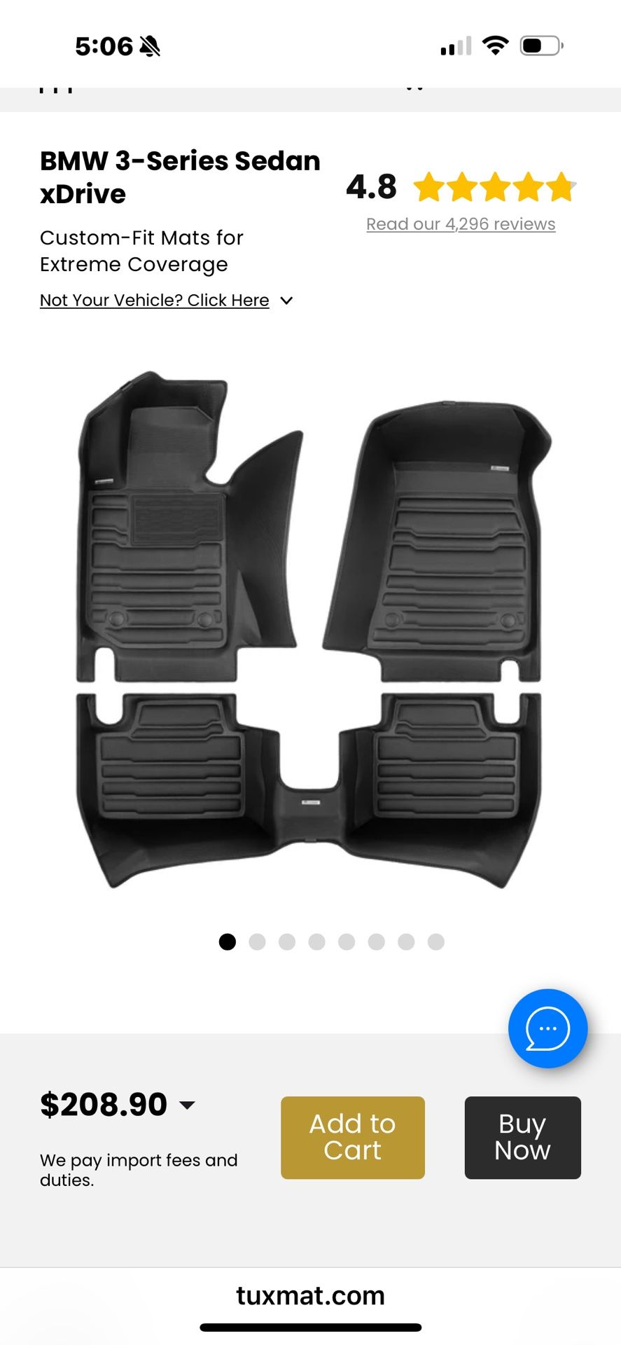 BMW 3-Series Sedan xDrive Floor Mats
