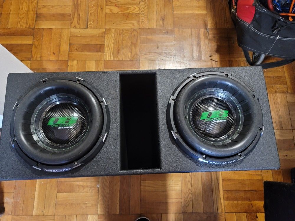 12" DEAF BONCE APOCALYPSE SUBWOOFER 3012R 5600watts RMS TOGETHER AND