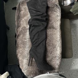 Thigh High Black Boots  Size 9