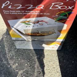 CuiZen PIZ4012 Pizza Box Oven  Medium White Cooking 12" Rotating Pan