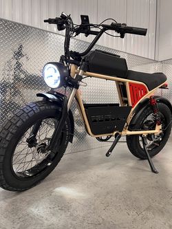 1500/2000 Watt Electric Bike w/Center Basket, 38mph, Full Suspension, Hydraulic Brakes