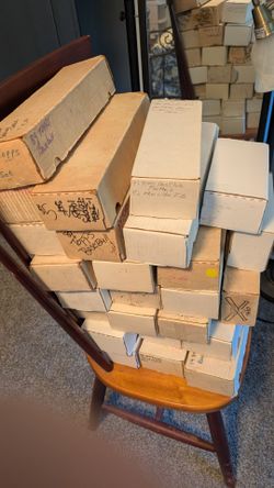 Sports cards Empty boxes lot 25