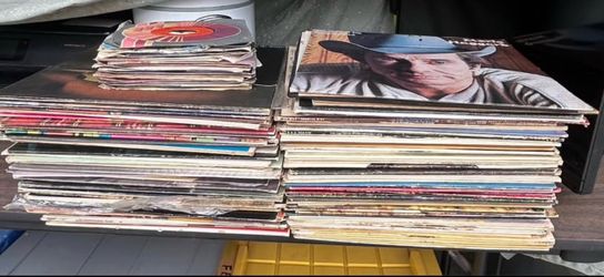 Old vinyl records