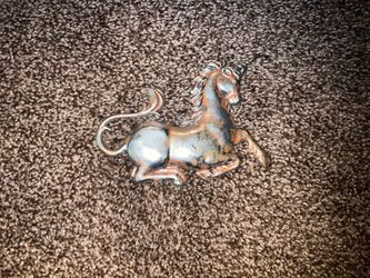Rusting Metal Unicorn Art