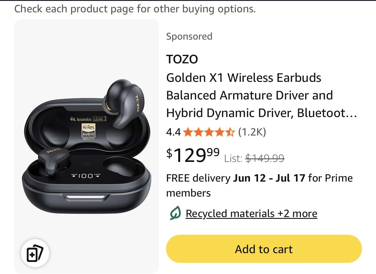 Tozo Earbuds New