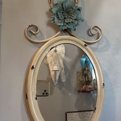 Very Adorable & Unique Metal Chippy Hanging Mirror 