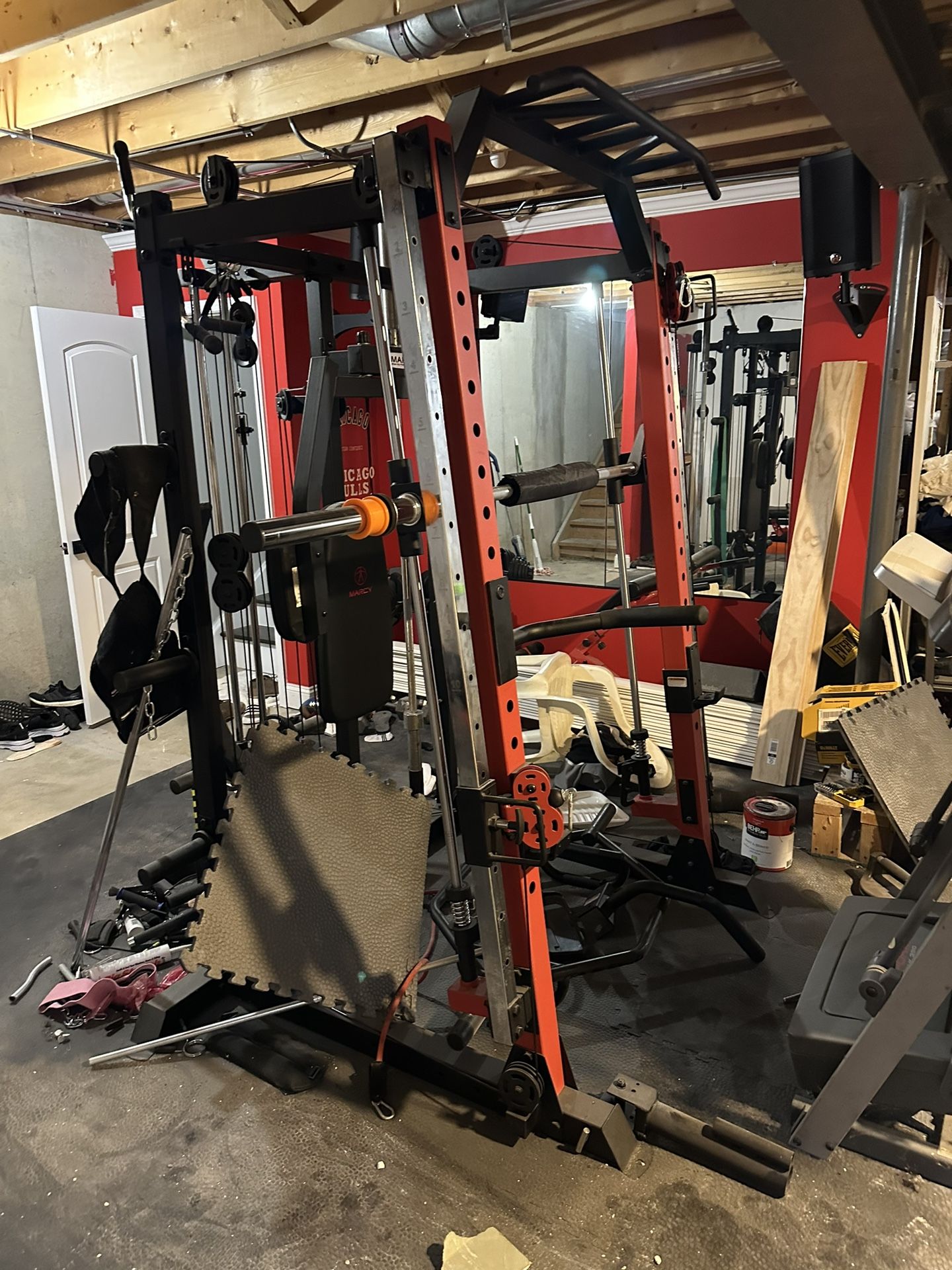 4.4 4.4 out of 5 stars 350 Reviews Marcy Smith Machine Cage System Home Gym Multifunction Rack, Customizable Training Station