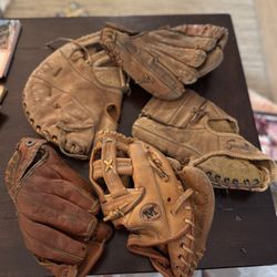 Vintage Baseball Gloves
