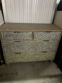Mother of pearl inlay chest of drawer