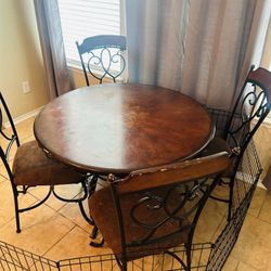 Oak Table With 4 Chairs $100
