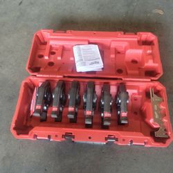 Milwaukee M18 Press 1/4 in-7/8 in Copper Press Tool Jaw Set For Streamline ACR Pres Fittings 6 Jaws, included New 