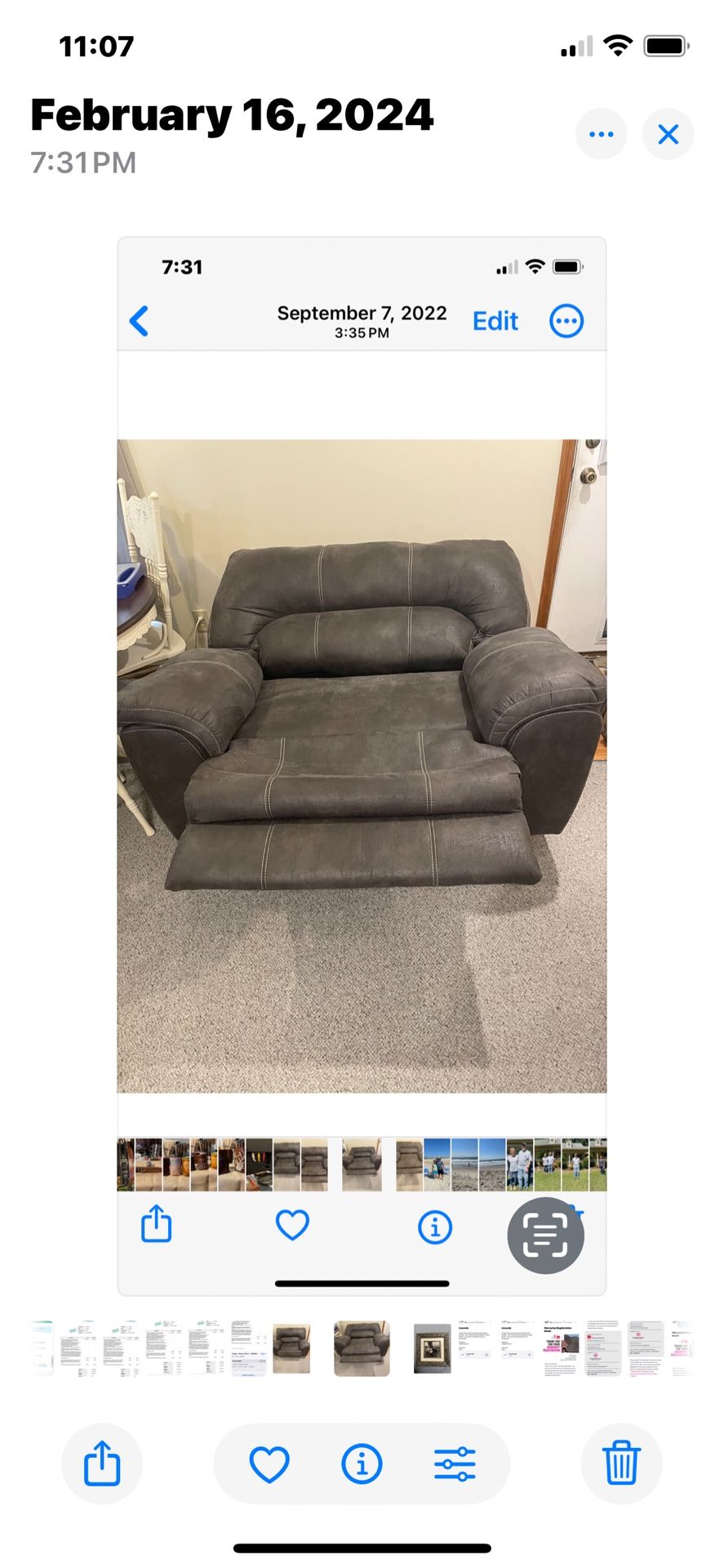  Leather Recliner