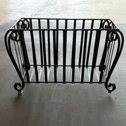 Wrought Iron Magazine Rack 