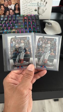 2023 Bowman Chrome Gunnar Henderson RC /100 Wave Refractor