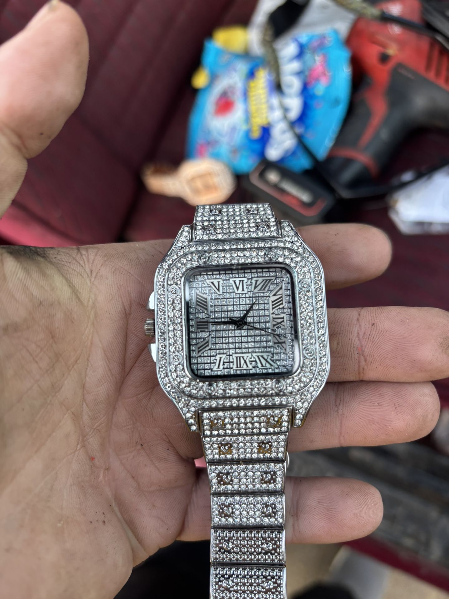 Pretty Damn Basic Moissanite ! Diamond Tester Approved  Silver  In Color