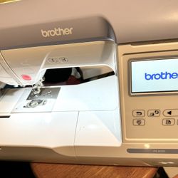 Brother PE800 Embroidery Machine W/ Thread & Hoops 