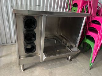 Soda pop beverage stainless steel station
