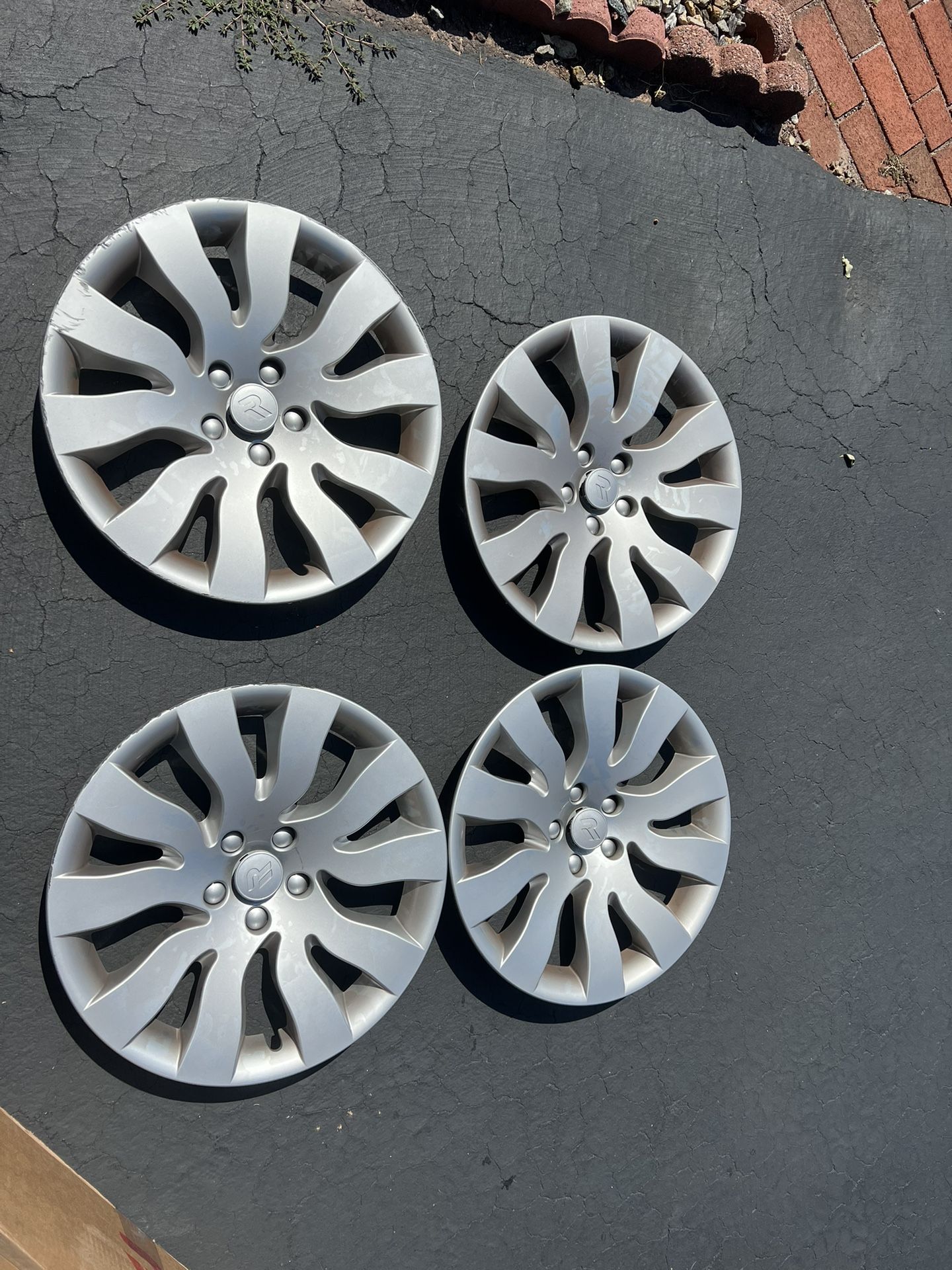 Rimetrix Silver Hubcaps For 2019 Tesla Model 3 