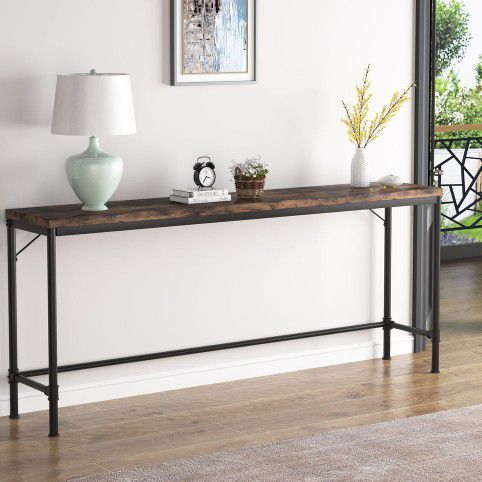 Tribesigns Narrow Console Table, 71-Inch Extra Long Industrial Hallway Table