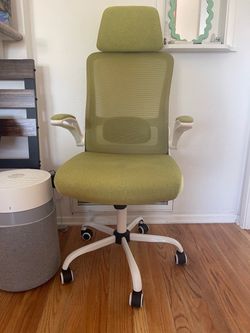 Green desk chair