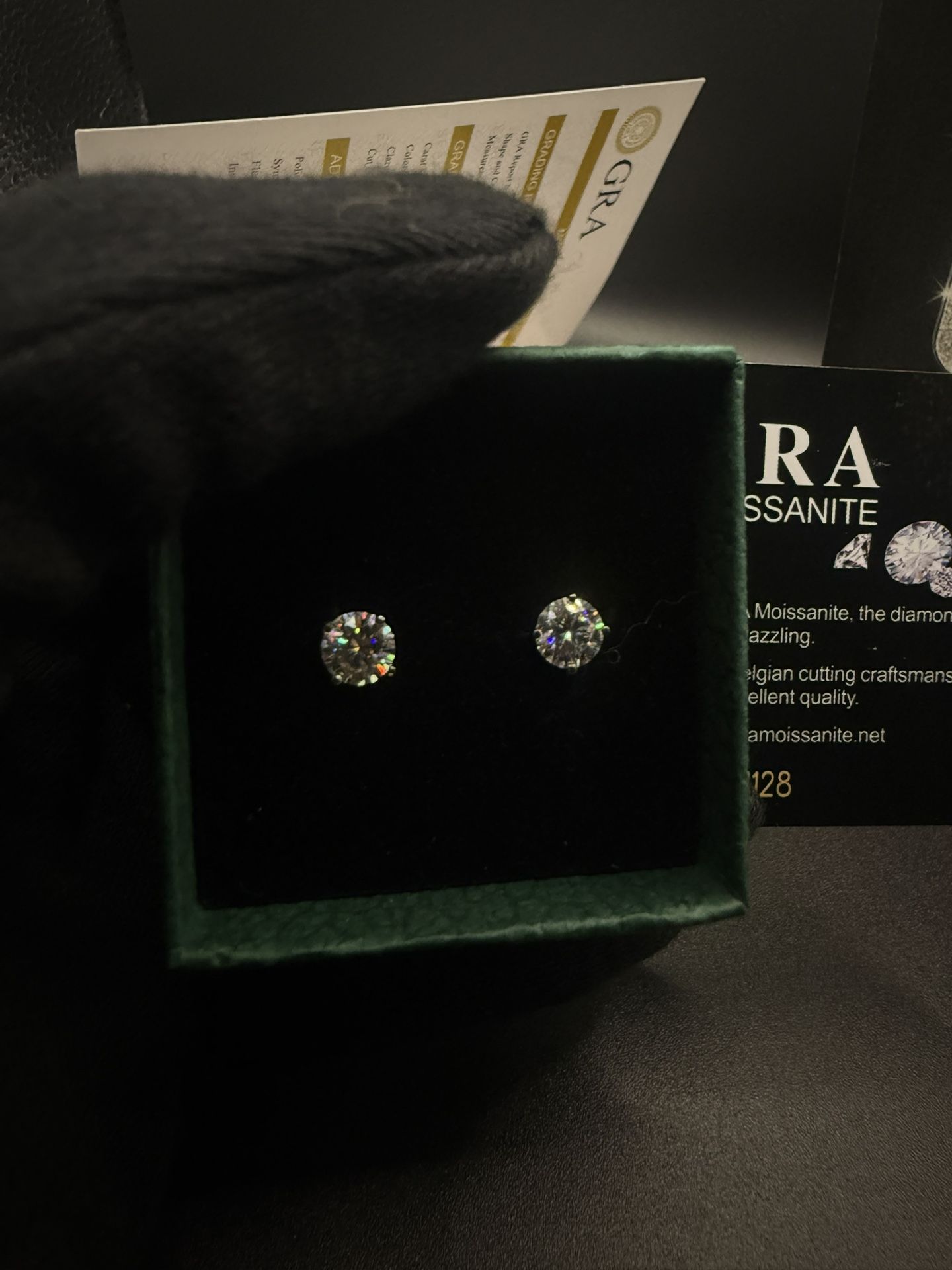 VVS1 Moissanite Earrings 