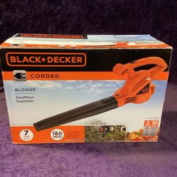 🧰🛠BLACK & DECKER 7 AMP 180MPH/220CFM Corded Electric Handheld Leaf Blower-NEW!-$30!🧰🛠